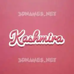 kashmira in Red Scribble style - 3D name wallpaper