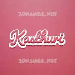 kasthuri in Red Scribble style - 3D name wallpaper
