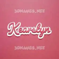 kearstyn in Red Scribble style - 3D name wallpaper