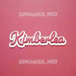kimberlea in Red Scribble style - 3D name wallpaper