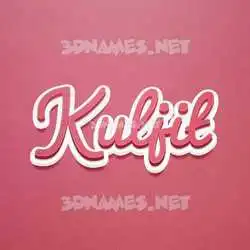 kuljit in Red Scribble style - 3D name wallpaper