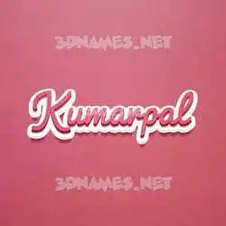 kumarpal in Red Scribble style - 3D name wallpaper