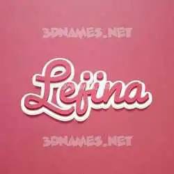 lejina in Red Scribble style - 3D name wallpaper