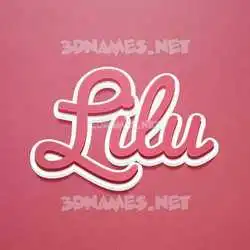 lilu in Red Scribble style - 3D name wallpaper