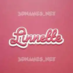 linnette in Red Scribble style - 3D name wallpaper