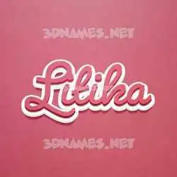 litika in Red Scribble style - 3D name wallpaper