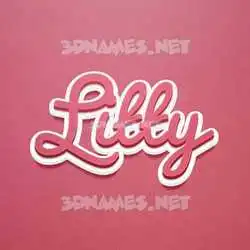 litty in Red Scribble style - 3D name wallpaper