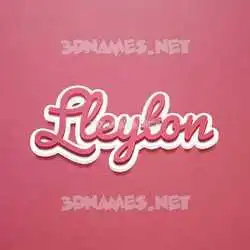 lleyton in Red Scribble style - 3D name wallpaper