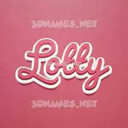 lotty in Red Scribble style - 3D name wallpaper