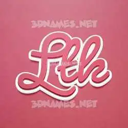 ltk in Red Scribble style - 3D name wallpaper