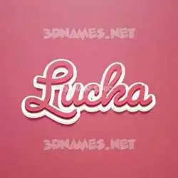 lucka in Red Scribble style - 3D name wallpaper