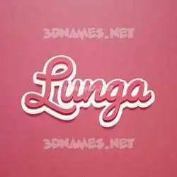 lunga in Red Scribble style - 3D name wallpaper