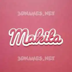 makita in Red Scribble style - 3D name wallpaper