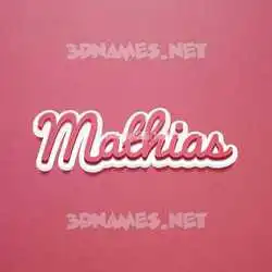 mathias in Red Scribble style - 3D name wallpaper