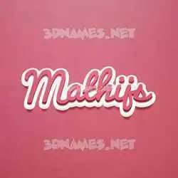 mathijs in Red Scribble style - 3D name wallpaper