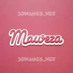 maweza in Red Scribble style - 3D name wallpaper