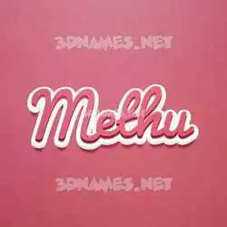 methu in Red Scribble style - 3D name wallpaper