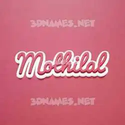 mothilal in Red Scribble style - 3D name wallpaper