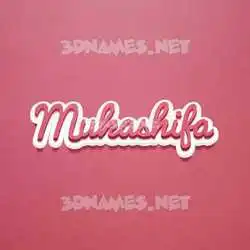 mukashifa in Red Scribble style - 3D name wallpaper