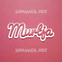 murtja in Red Scribble style - 3D name wallpaper