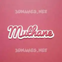 muthane in Red Scribble style - 3D name wallpaper