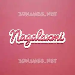 nagalaxmi in Red Scribble style - 3D name wallpaper