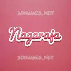 nagaraja in Red Scribble style - 3D name wallpaper