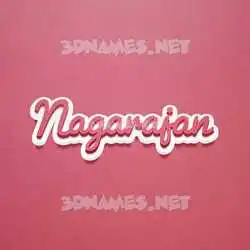 nagarajan in Red Scribble style - 3D name wallpaper