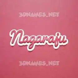 nagaraju in Red Scribble style - 3D name wallpaper