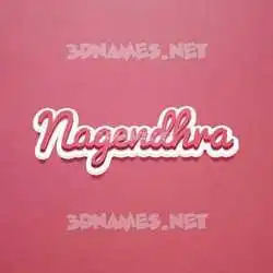 nagendhra in Red Scribble style - 3D name wallpaper