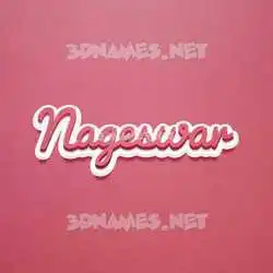 nageswar in Red Scribble style - 3D name wallpaper