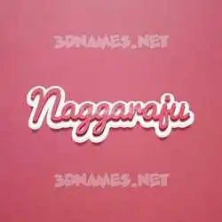 naggaraju in Red Scribble style - 3D name wallpaper