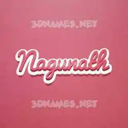 nagunath in Red Scribble style - 3D name wallpaper