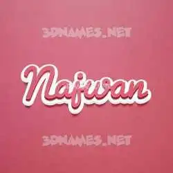najwan in Red Scribble style - 3D name wallpaper