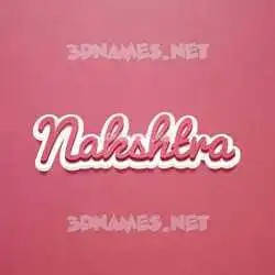 nakshtra in Red Scribble style - 3D name wallpaper