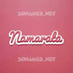 namarata in Red Scribble style - 3D name wallpaper