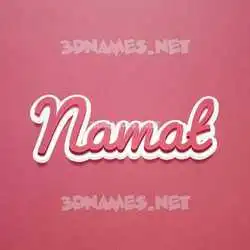 namat in Red Scribble style - 3D name wallpaper
