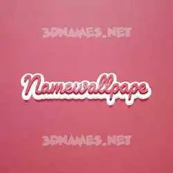 namewallpape in Red Scribble style - 3D name wallpaper