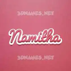 namitha in Red Scribble style - 3D name wallpaper
