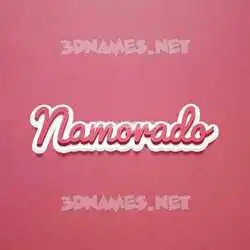 namorado in Red Scribble style - 3D name wallpaper