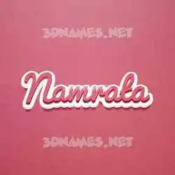namrata in Red Scribble style - 3D name wallpaper