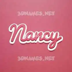 nancy in Red Scribble style - 3D name wallpaper