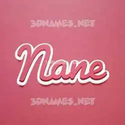 nane in Red Scribble style - 3D name wallpaper