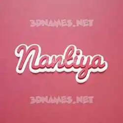 nantiya in Red Scribble style - 3D name wallpaper