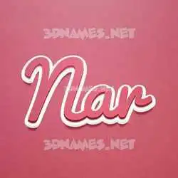 nar in Red Scribble style - 3D name wallpaper