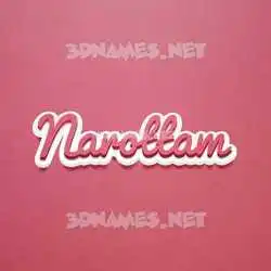 narottam in Red Scribble style - 3D name wallpaper