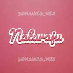 nataraju in Red Scribble style - 3D name wallpaper