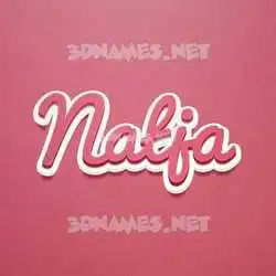 natja in Red Scribble style - 3D name wallpaper