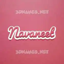 navaneet in Red Scribble style - 3D name wallpaper