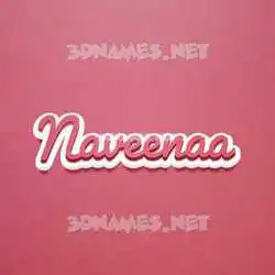 naveenaa in Red Scribble style - 3D name wallpaper